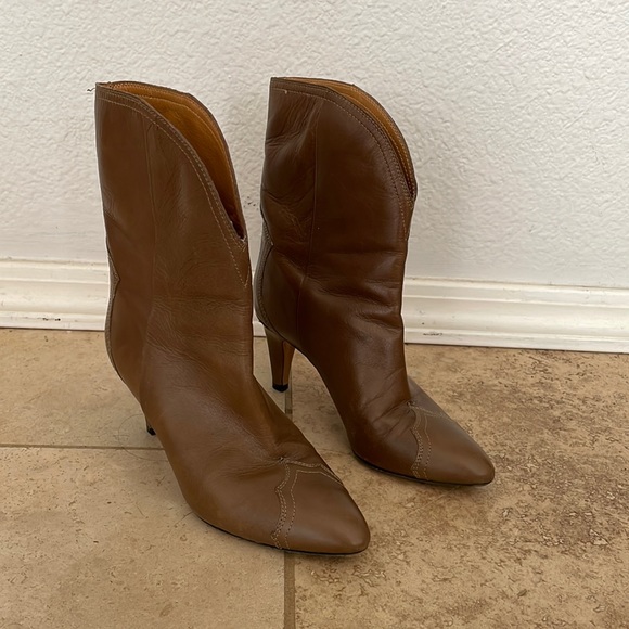 Isabel Marant Brown Leather Boots - Picture 1 of 11